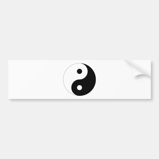 Yin Yang Autoaufkleber (Vorne)