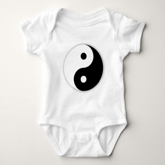 Yin Yang Baby Strampler (Vorderseite)