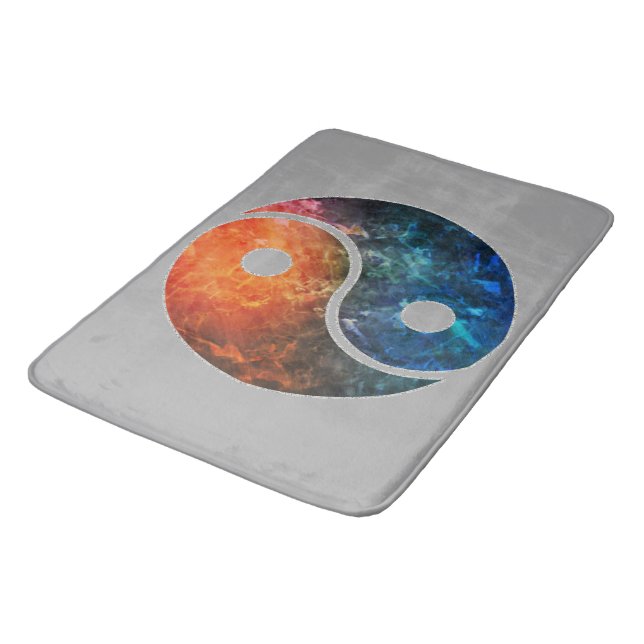 Yin Yang Badematte (Schrägansicht)