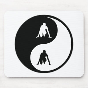 Yin Yang Bahn Mousepad
