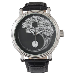 Yin Yang-Baum Armbanduhr