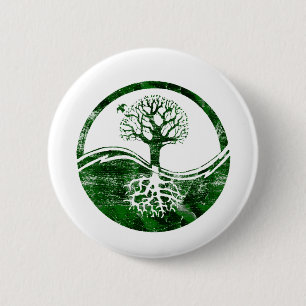 Yin Yang Baum Button