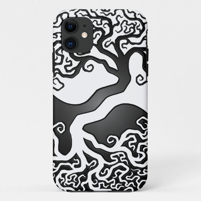 Yin Yang Baum Case-Mate iPhone Hülle (Rückseite)