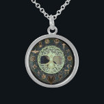 Yin Yang Baum des Leben-Symbols Sterling Silberkette<br><div class="desc">Yin Yang Baum des Leben-Symbols</div>