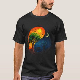 Yin Yang Baum - Meditation Yoga Buddhistisches Sym T-Shirt