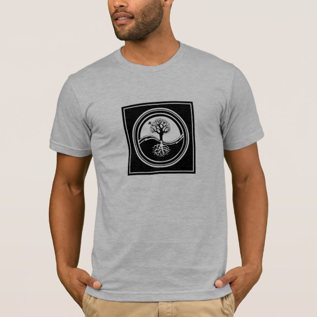 Yin Yang Baum-Shirt T-Shirt (Vorderseite)