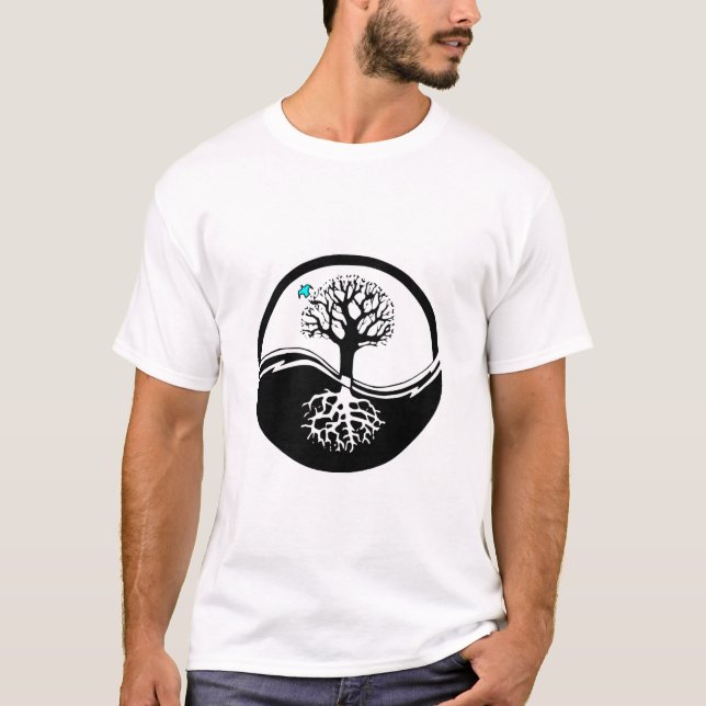 Yin Yang Baum T-Shirt (Vorderseite)