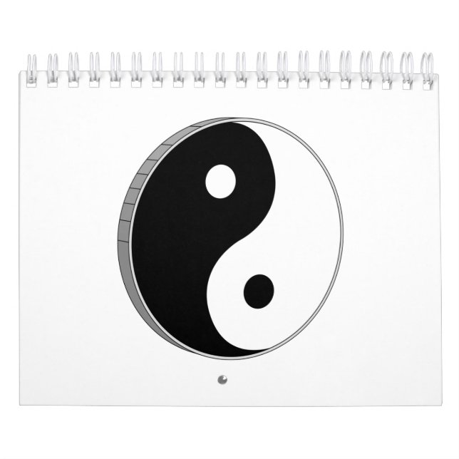 Yin Yang Black and White Symbol Kalender (Titelbild)