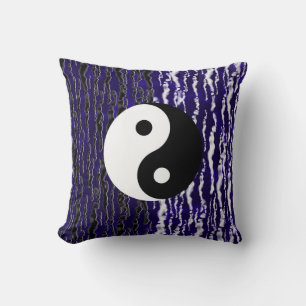 Yin Yang Blaue Ruhe Zen Energie Kissen