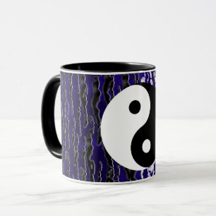 Yin Yang Blue Tranquility Zen Energy Tasse