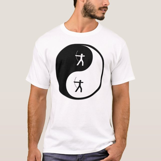 Yin Yang Bogenschießen T-Shirt (Vorderseite)
