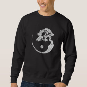 Yin Yang Bonsai Baum Japanischer Buddhistischer Ze Sweatshirt