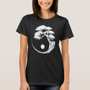 Yin Yang Bonsai-Baum japanischer buddhistischer Ze T-Shirt
