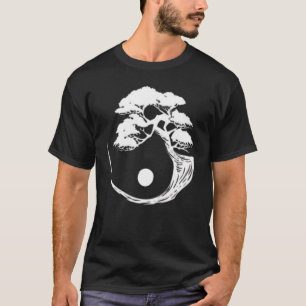 Yin Yang Bonsai-Baum japanischer buddhistischer Ze T-Shirt
