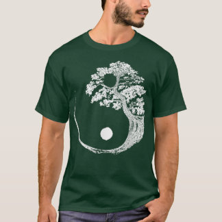 Yin Yang Bonsai Tree Japanisch Buddhist Zen T-Shirt