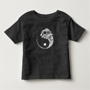 Yin Yang Bonsai Tree Japanischer Buddhist Zen Kleinkind T-shirt