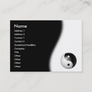 Yin-Yang Business Card Visitenkarte