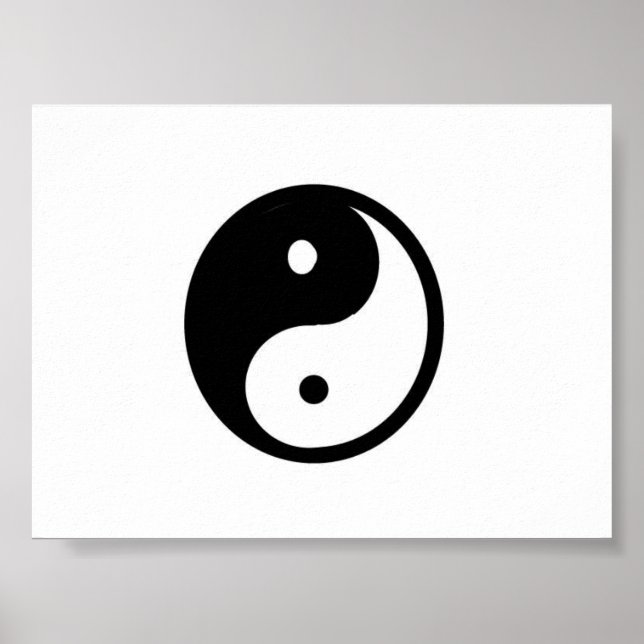 Yin/Yang Canvas Poster (Vorne)