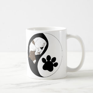Yin Yang Cat and Dog - Harmonisches Pet Design Kaffeetasse