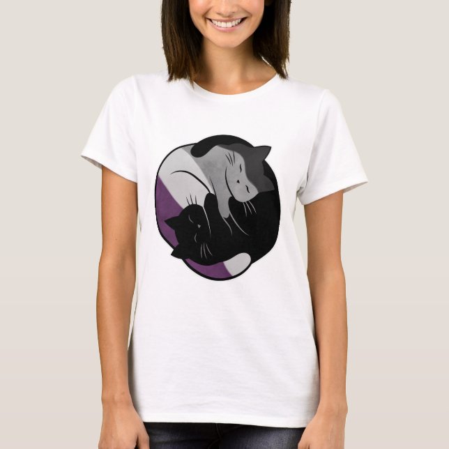 Yin Yang Cat T-Shirt (Vorderseite)