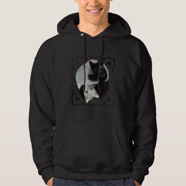 Yin Yang Cats Hoodie (Vorderseite)