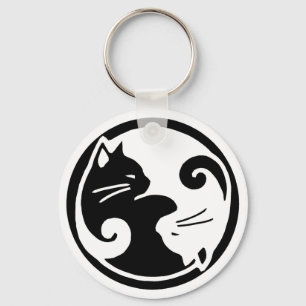 Yin Yang Cats Schlüsselanhänger