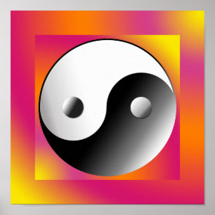 Yin Yang Chinese-Symbol Poster