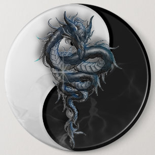 Yin Yang chinesischer Drache-kolossales 6 Button