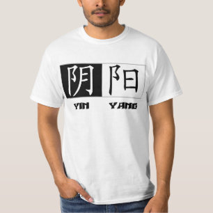 Yin Yang chinesischer Symbol-T - Shirt