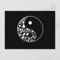 Yin Yang Circles Black and White Harmony Zen Gesch