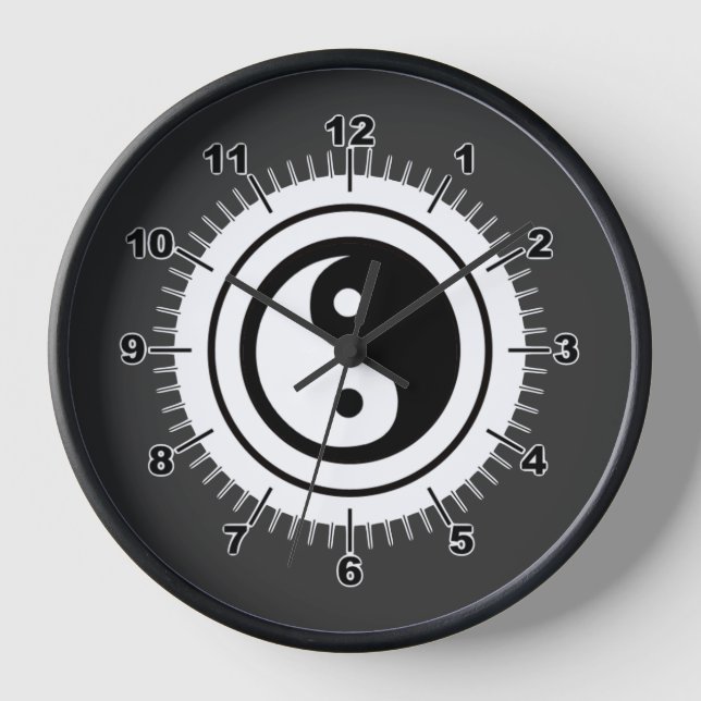 Yin Yang Clock Uhr (Vorderseite)