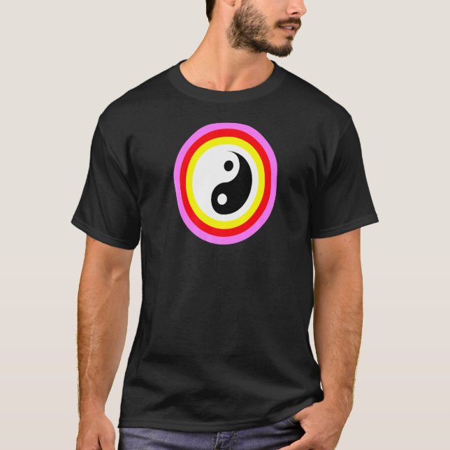 Yin Yang Color Block T-Shirt (Vorderseite)