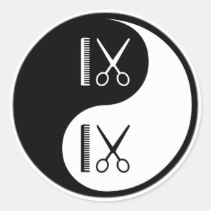 Yin Yang Cosmetology Runder Aufkleber