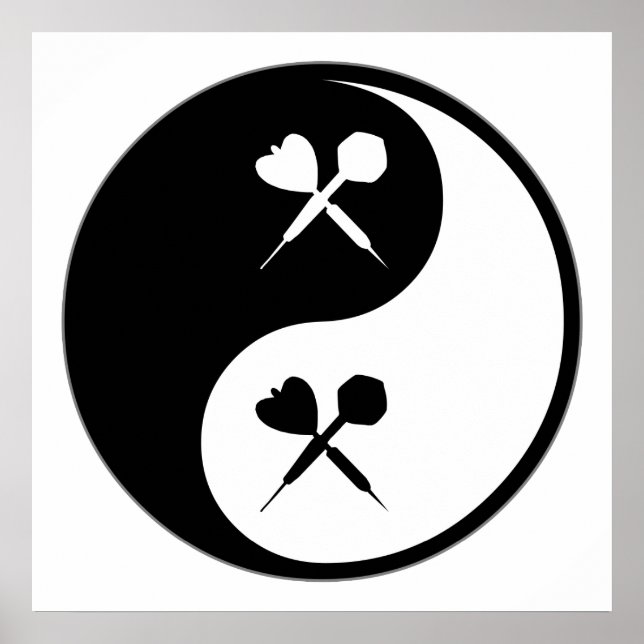 Yin Yang Darts Poster (Vorne)