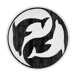 Yin Yang Delphin-Schneidebrett Schneidebrett