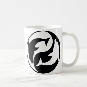 Yin Yang Delphin-Tasse Tasse