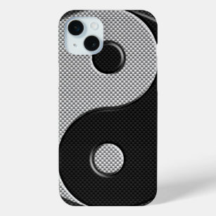 Yin Yang Design in Carbon Fibre Print Style Case-Mate iPhone Hülle