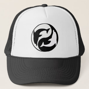Yin Yang Dolphin Hat Truckerkappe