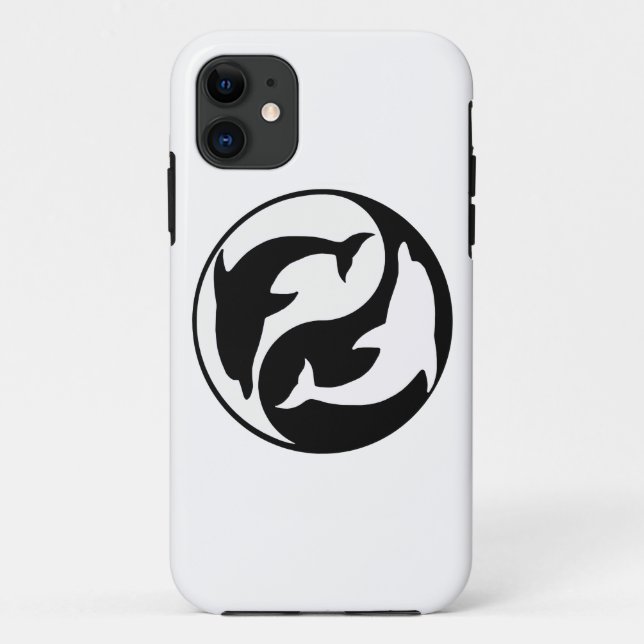 Yin Yang Dolphins iPhone 5G Fall Case-Mate iPhone Hülle (Rückseite)