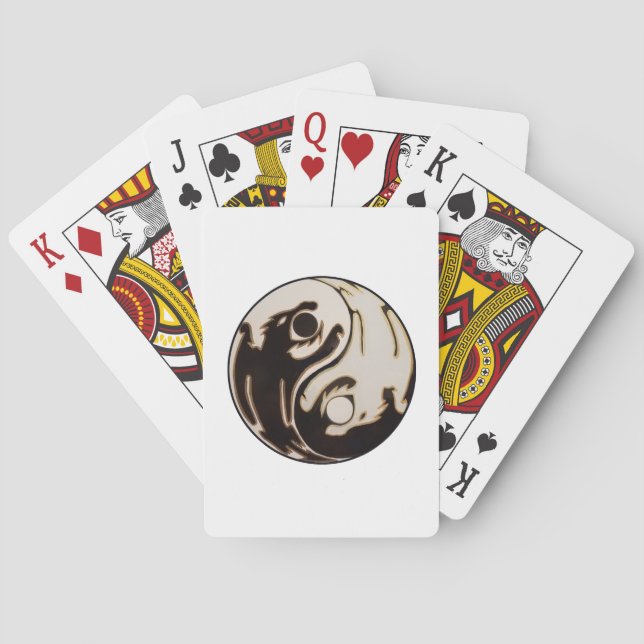 Yin Yang Double Dragon Spielkarten (Rückseite)