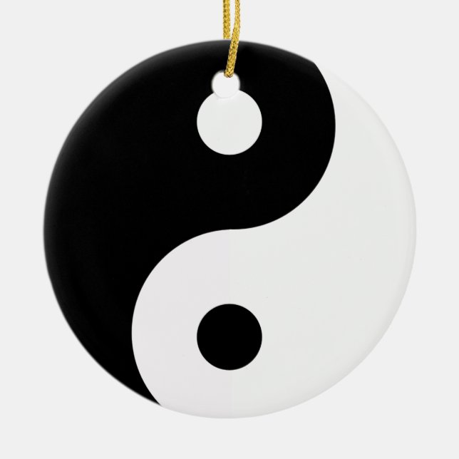 Yin Yang Double Sided Ornament Round (Vorne)