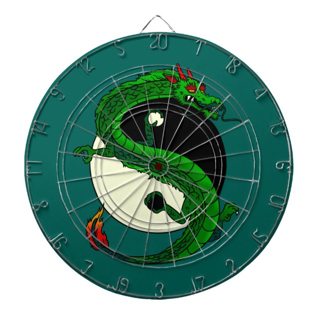 Yin Yang Drache Dartscheibe (vorne)