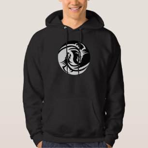Yin Yang Drache-Stammes- Hoodie