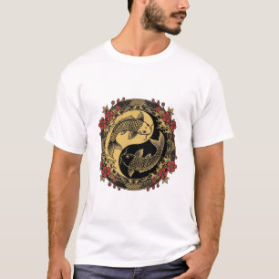 Yin Yang Drachen Grafik T-Shirt