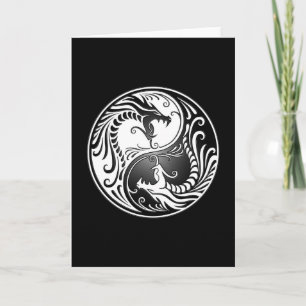 Yin Yang Drachen Karte