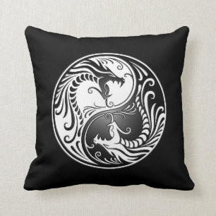Yin Yang Drachen Kissen