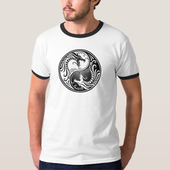Yin Yang Drachen T-Shirt (Vorderseite)