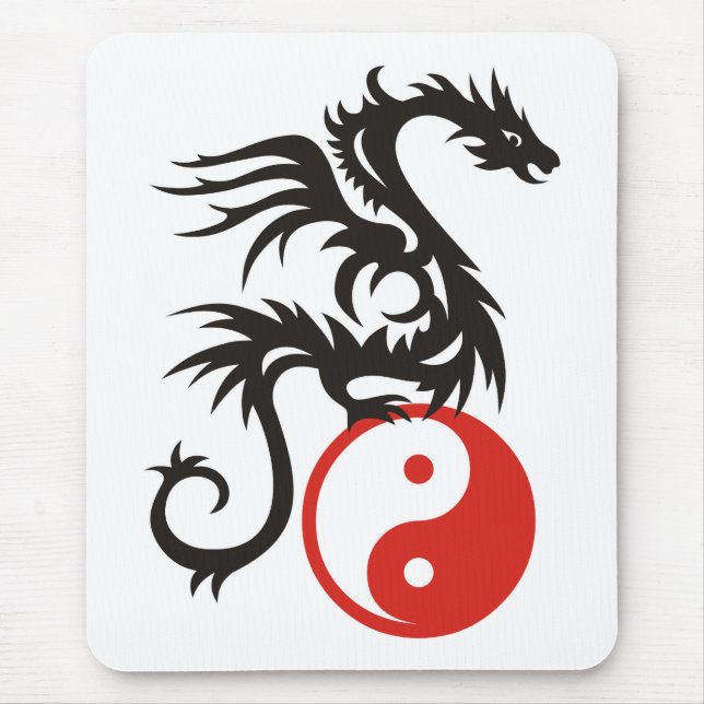 Yin & Yang Dragon Mousepad (Vorne)