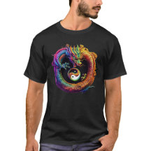Yin Yang Dragon T - Shirt