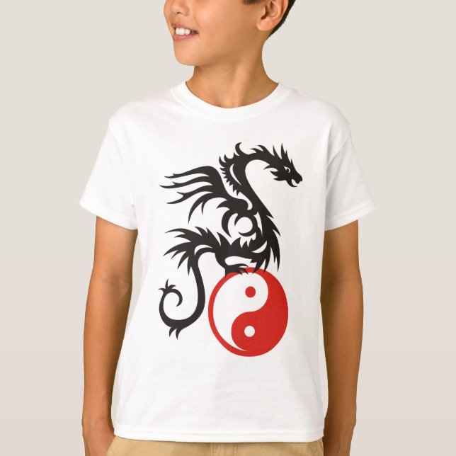 Yin & Yang Dragon T-Shirt (Vorderseite)